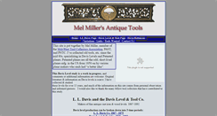 Desktop Screenshot of melmillerantiquetools.com