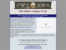 Tablet Screenshot of melmillerantiquetools.com